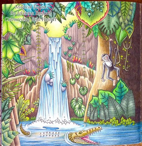 Find relaxation and inspiration with the magical jungle coloring book